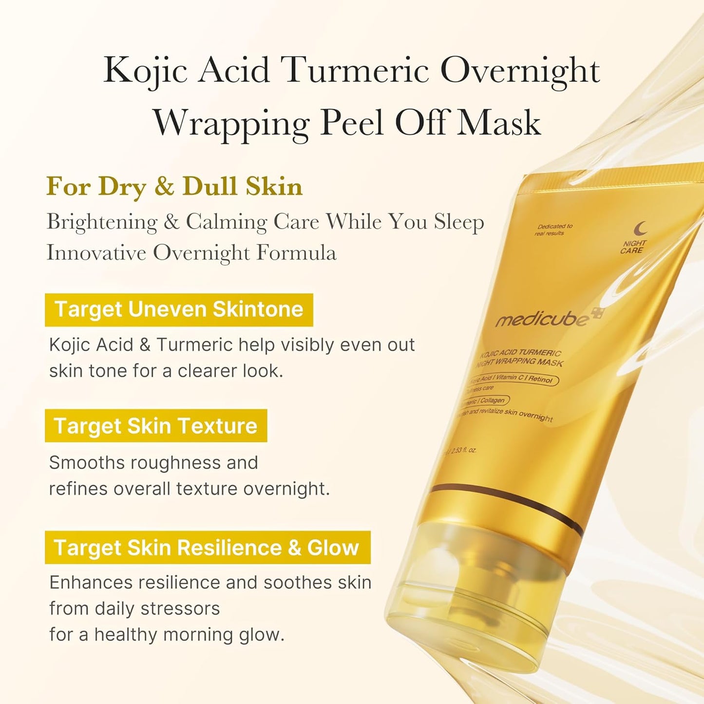 medicube Kojic Acid Turmeric Night Wrapping Mask ℗